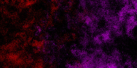 Abstract blue purple and multicolor background texture design. Rustic grunge textured dark red color old concrete wall surface for background. Abstract cosmic purple ink texture watercolor paint. 