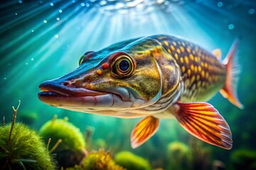 Hujeta Gar Fish Hunting: Underwater Bokeh Photography