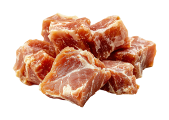 Raw meat preparation for culinary arts kitchen food close-up ingredient exploration isolated on transparent background