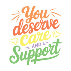 Caring for Your Heart Means Caring for Yourself Cardiac Awareness Typography