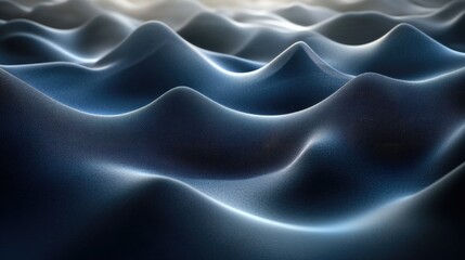 Obraz premium A serene depiction of smooth, undulating waves resembling a tranquil landscape.