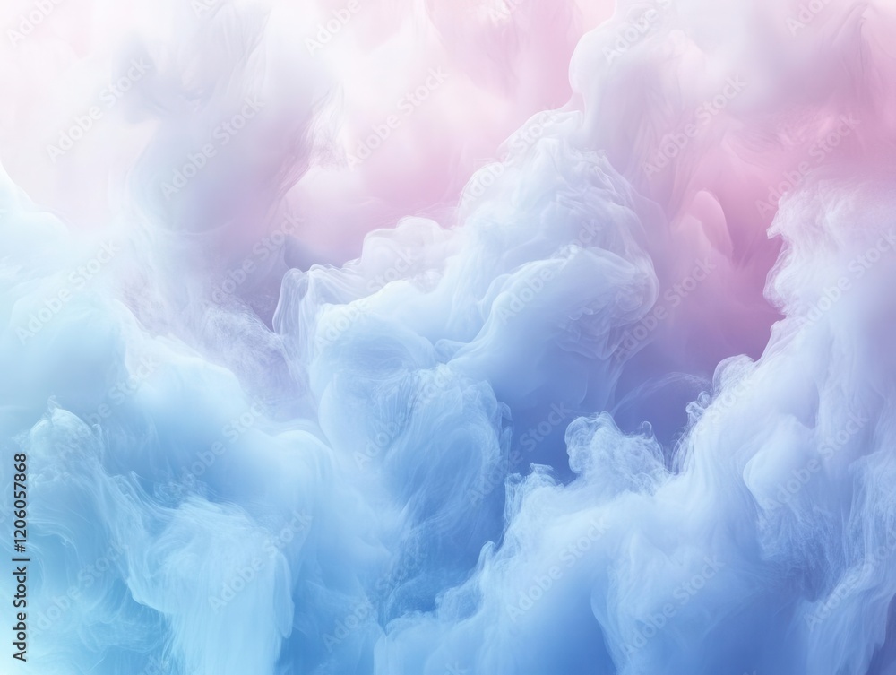 Aufkleber ethereal gradient background transitioning from powder blue to white with soft, cloudy texture and g