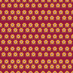 Floral seamless pattern. Abstract ornamental flowers. Flourish ditsy print