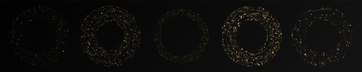 Abstract gold glowing halftone dotted background