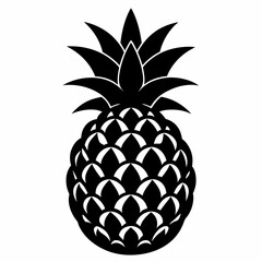 Pineapple Silhouette Vector Art