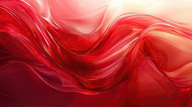 Abstract red wave design, digital art, background, texture.