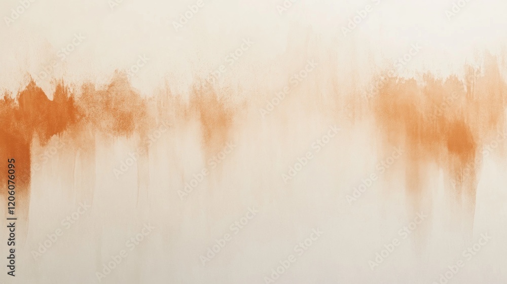 Poster minimalist ombrã© effect with warm orange tones fading into pale beige, subtle and elegant for profe