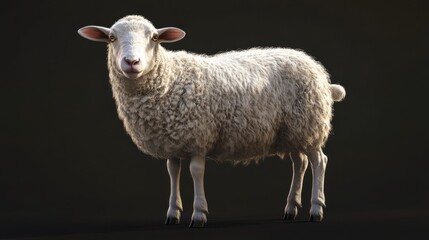 Fototapeta premium Sheep livestock animal mammal