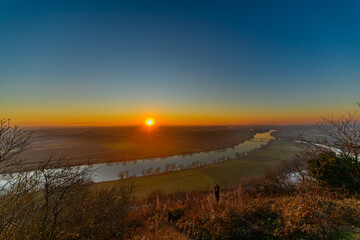 Sonnenuntergang &uuml;ber Straubing und dem niederbayerischen G&auml;ubodenland
