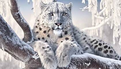Snow Leopard series, Fantasy AI set in snow and ice