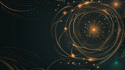 Abstract  background with Colorful circle lines. Digital future technology . Abstract business connection of lines from nodes innovation of communication in the network.