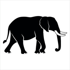 Animal Elephant silhouette vector illustration