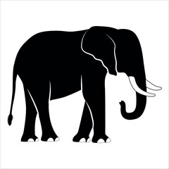 Animal Elephant silhouette vector illustration