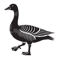 Goose Silhouette Vector Illustration