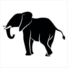 Animal Elephant silhouette vector illustration