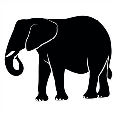 Animal Elephant silhouette vector illustration