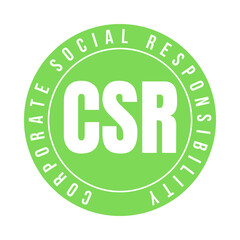 CSR corporate social responsibility symbol	