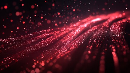 Obraz premium luminescent fiber hitech optic shine composition background