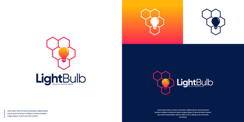 abstract light bulb logo, digital innovation, smart technology, graphic design inspiration.