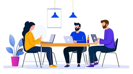 Dynamic marketing team brainstorming strategies, diverse ideas exchanged, collaborative atmosphere fostering creativity, focused discussion on innovative solutions.