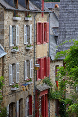 Traditional buildings in Dinan, Britanny, France