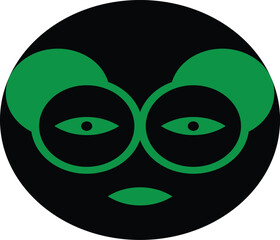 man mouse silhouette image vector