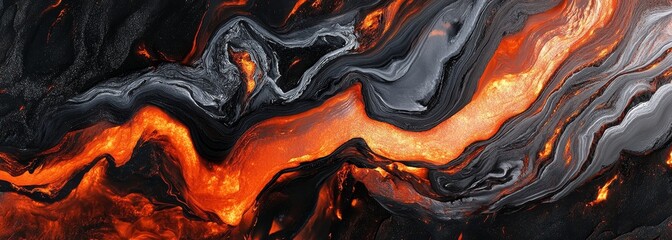 Volcanic lava flow composition background