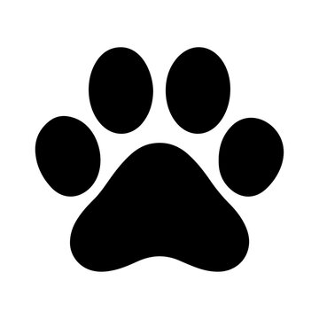 recommend clip art: Paw print icon vector illustration. dog or cat paw.
