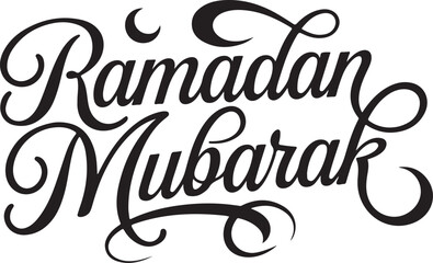 Elegant Calligraphy Ramadan Mubarak