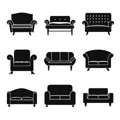 Vector Illustration of Various Classic Furniture Styles