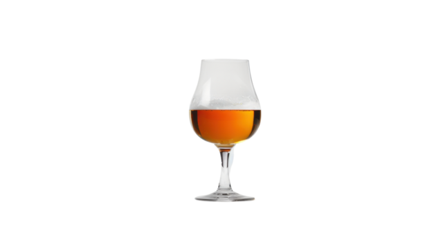 
Beer glass on transparent background 