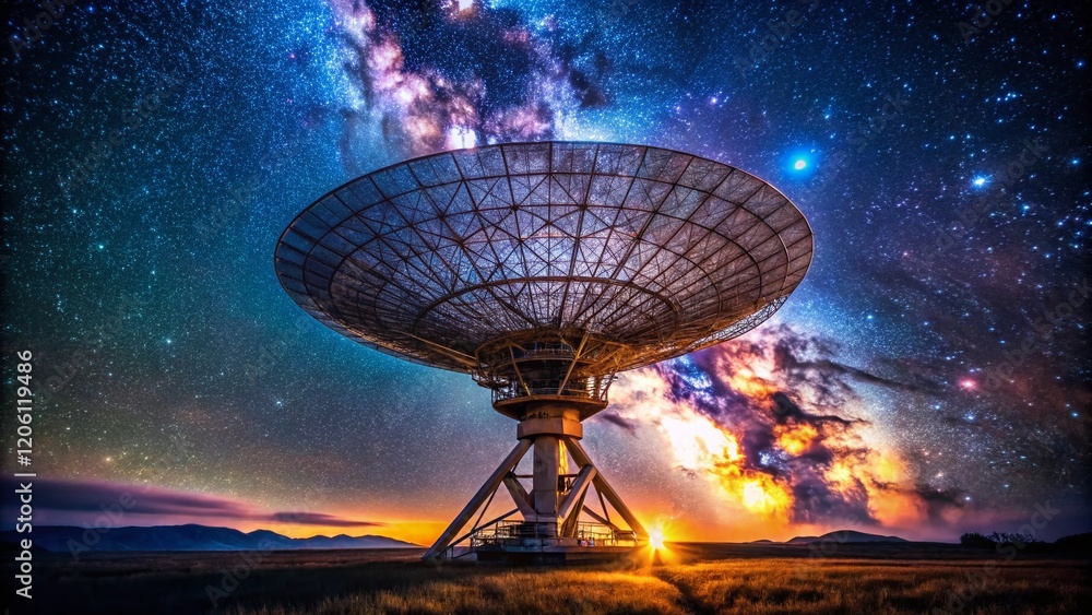Poster low light space object radio telescope observation - deep space exploration