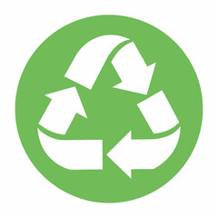 Obraz premium Recycle logo like web button 