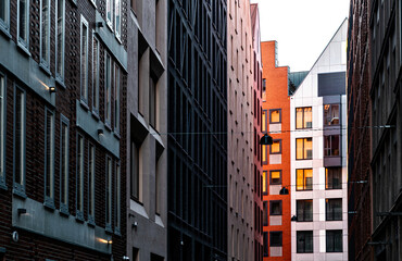 Fototapeta premium New houses construction in Europe. Residential house development