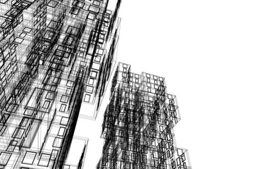 silhouette of the building