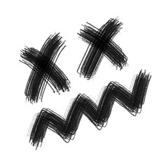 png brushed line cute element