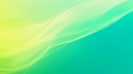 A refreshing abstract gradient background.blending turquoise and lime green hues.representing vitality and growth.ideal for environmental and nature websites