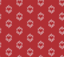 Heart Illustration, Hearts, Love, Valentine, Repeat print, kiss, Vector art, adobe illustration