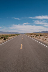 along the desert highway, nevada, usa