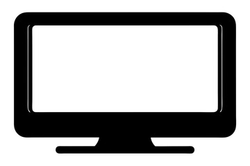 monitor isolated on white