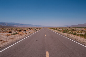 along the desert highway, nevada, usa
