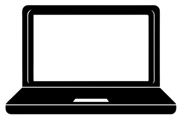 laptop isolated on white background