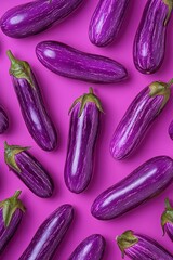 eggplant ripe eggplant texture on pastel background