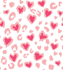 Heart Illustration, Hearts, Love, Valentine, Repeat print, kiss, Vector art, adobe illustration