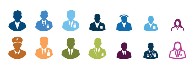 People vector illustration silhouettes