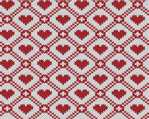 Fototapeta premium Heart Illustration, Vector art, Valentine Graphics, Repeat Prints, Heart Drawing, Valentines day, Seamless print, Hearts Patterns, Love, Romantic, Cupid, Couple love, February 14