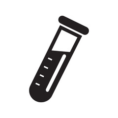  Hospital and medical health careLab Test Tube icon silhouette vector illustration