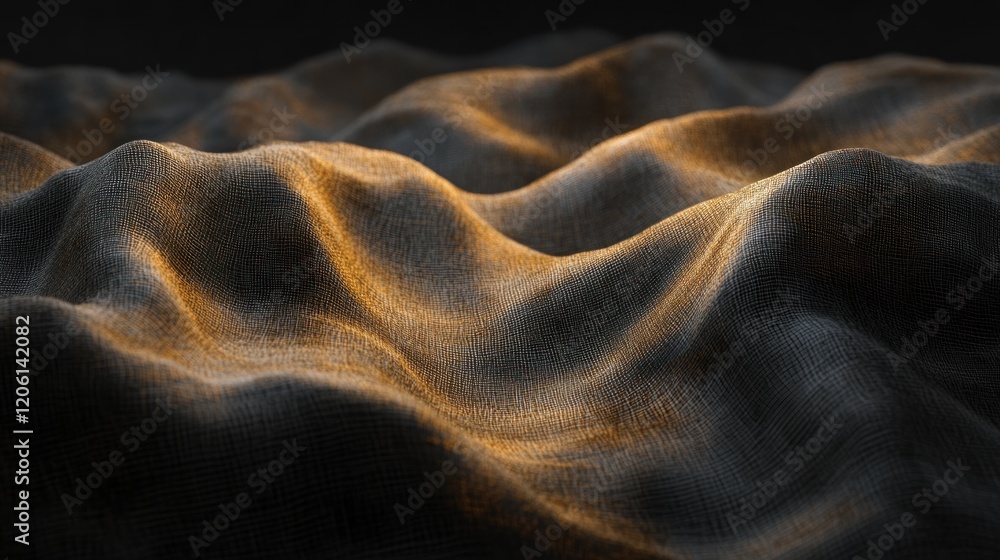 Aufkleber subtle linen texture with natural wrinkles and weave, illuminated from above to add depth and warmth