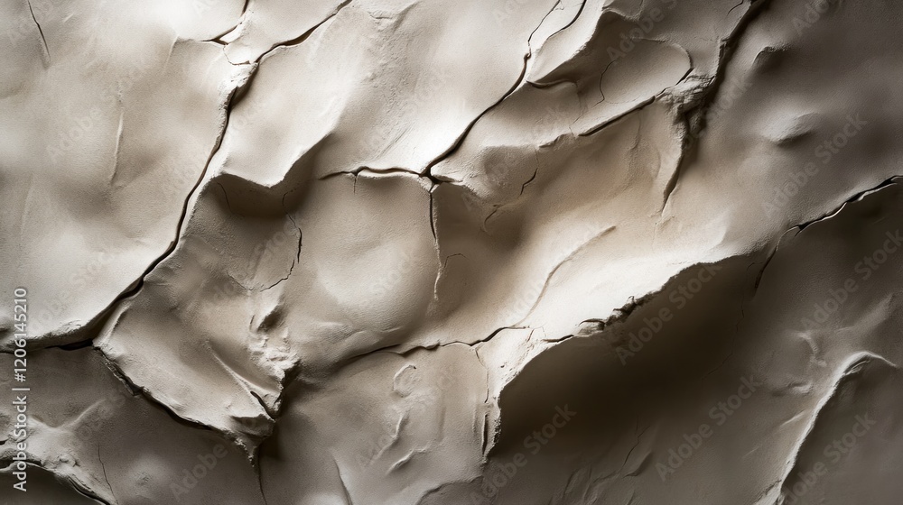 Aufkleber textured clay background with rough, uneven surface, illuminated with a soft light to highlight the 
