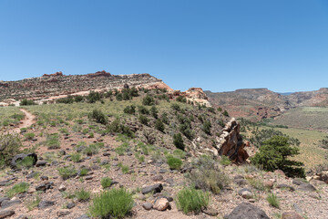 Capitol Reef National Park from the top of the Cohab Canyon Trail, Utah, USA